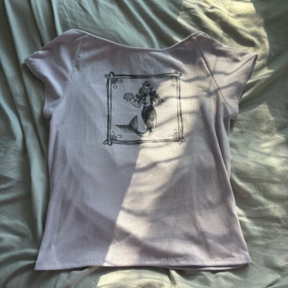 Urban Outfitters Purple Open Back Mermaid Top - Picture 1 of 4